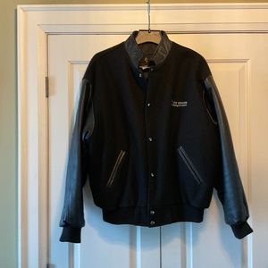 Melton Jacket XL with Leather Sleeves